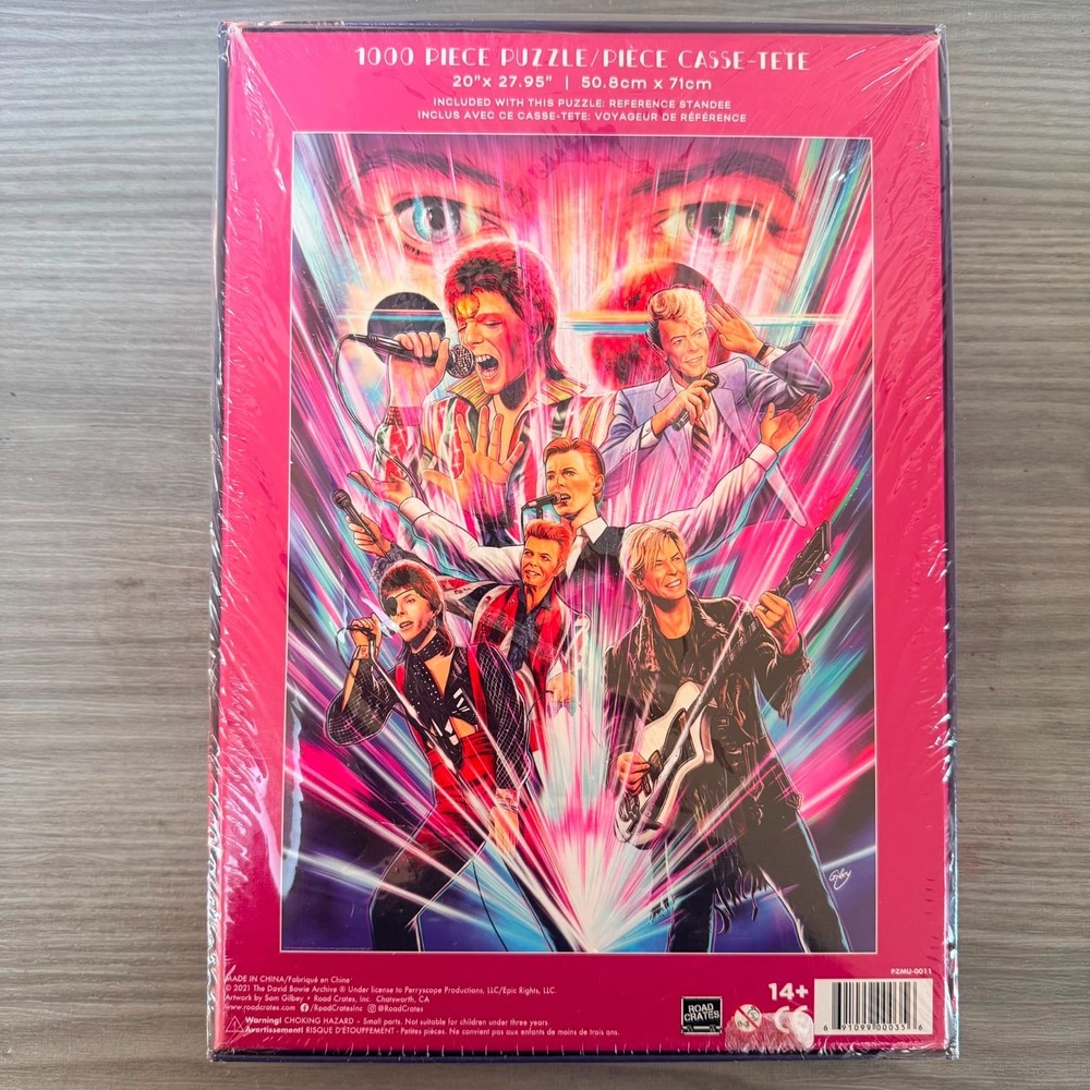 David Bowie The Sound of Light 1000 Piece Puzzle Road Crates 2021 New Sealed